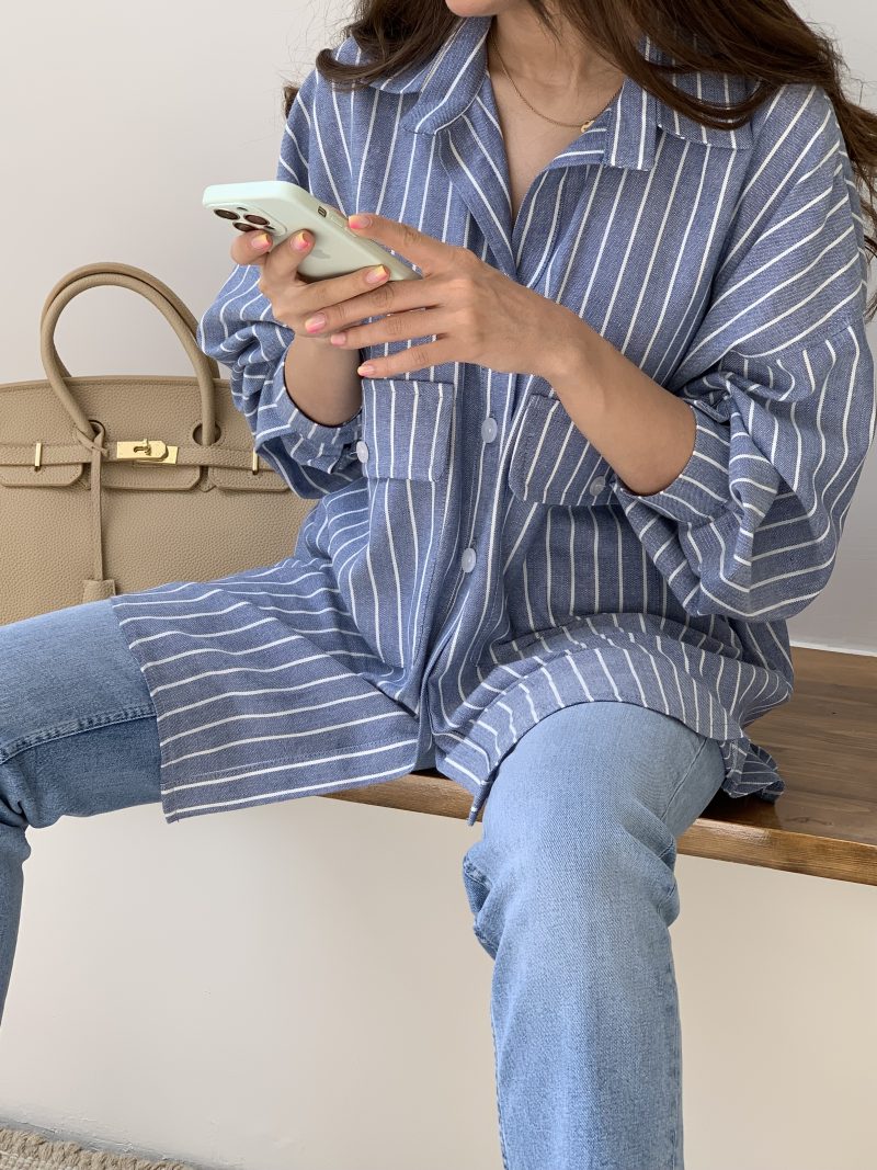 شومیز راه راه - Image 3