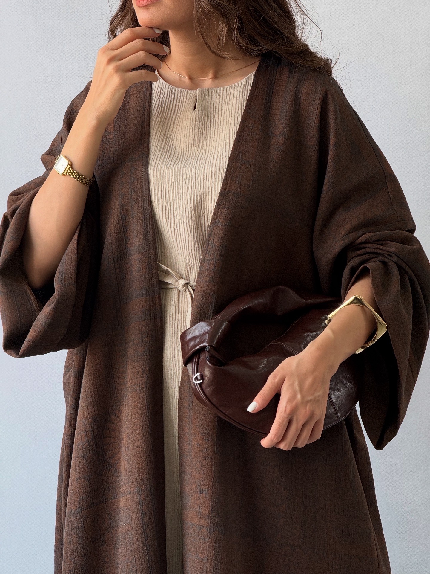 عبای دا - قهوه ای - Image 2