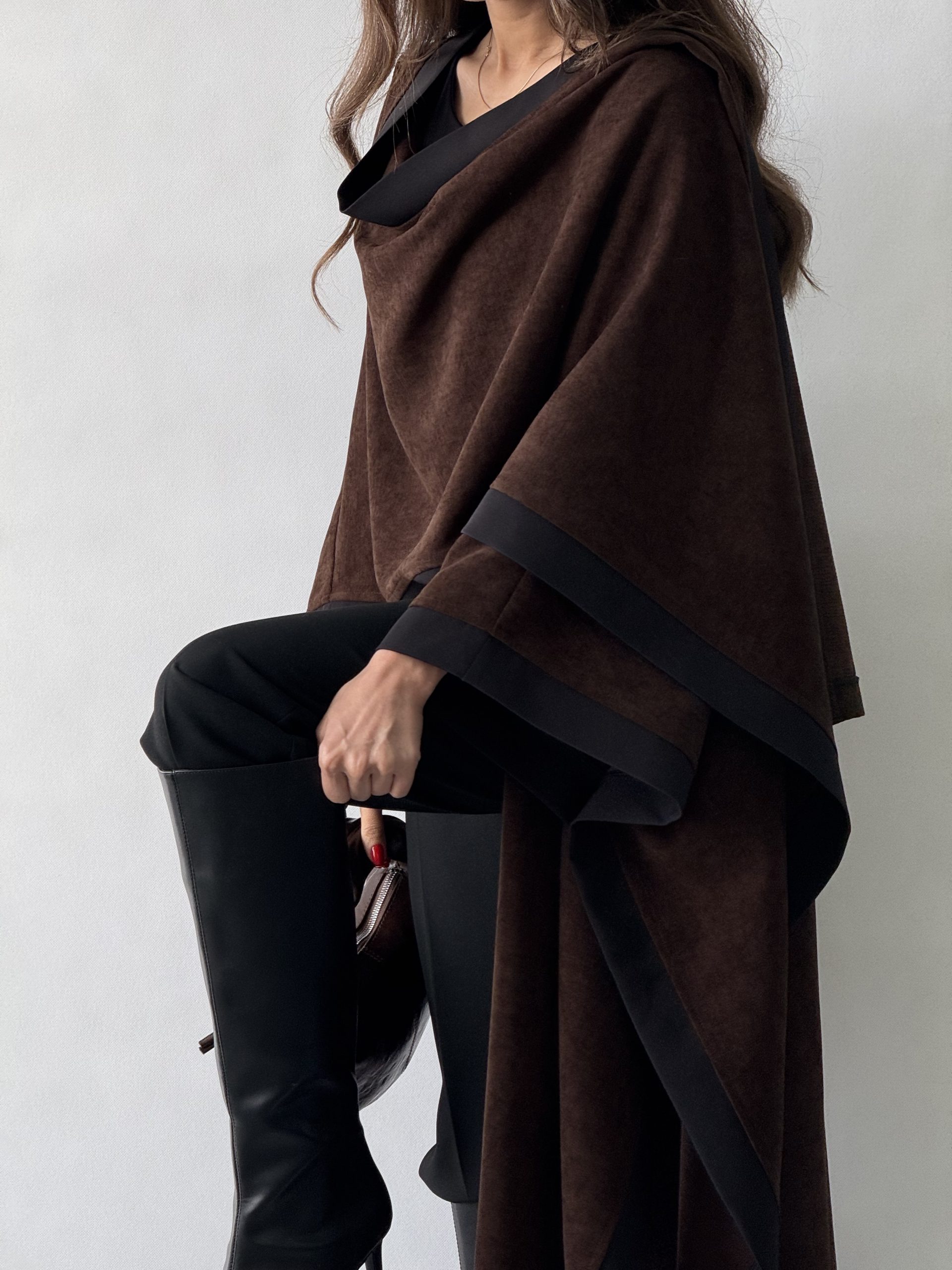 عبای لیا قهوه ای - Image 2